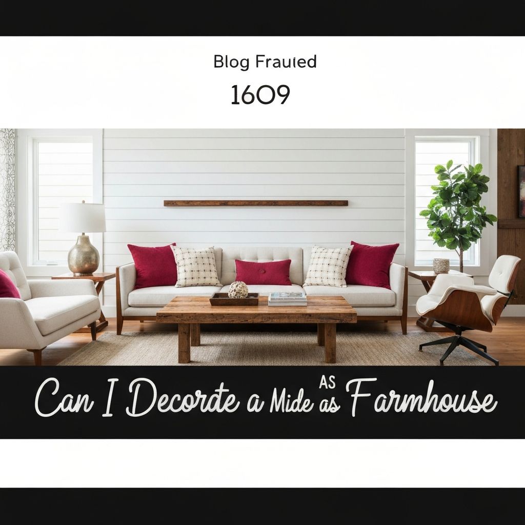Can I Decorate a Mid Century House as Farm House