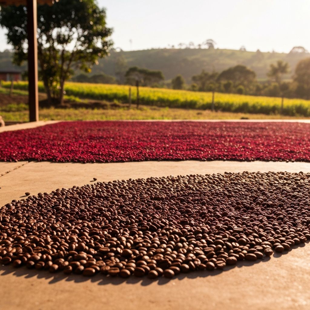Mettre le Cafe a Secher sur le Beton