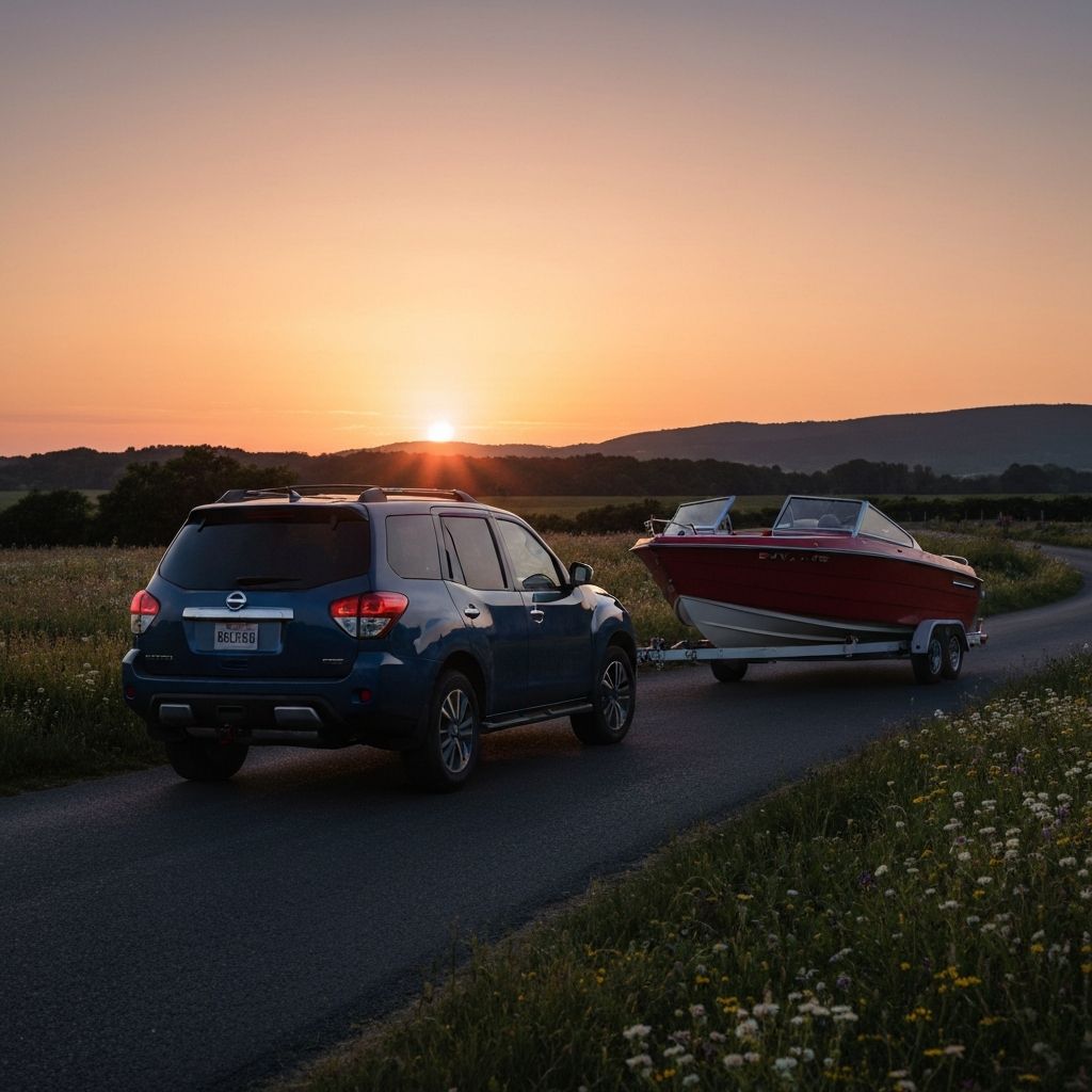 Towing a Bayliner 175 with a 2018 Nissan Pathfinder SV